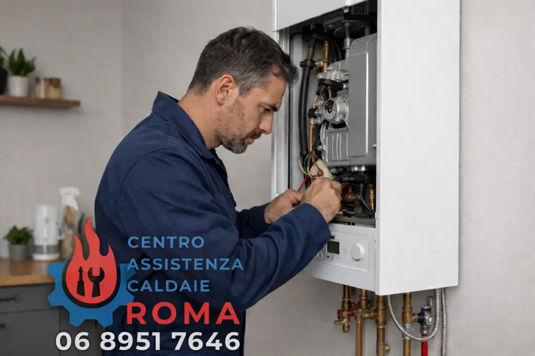 assistenza caldaia Roma manutenzione revisione verifica fumi bollino blu